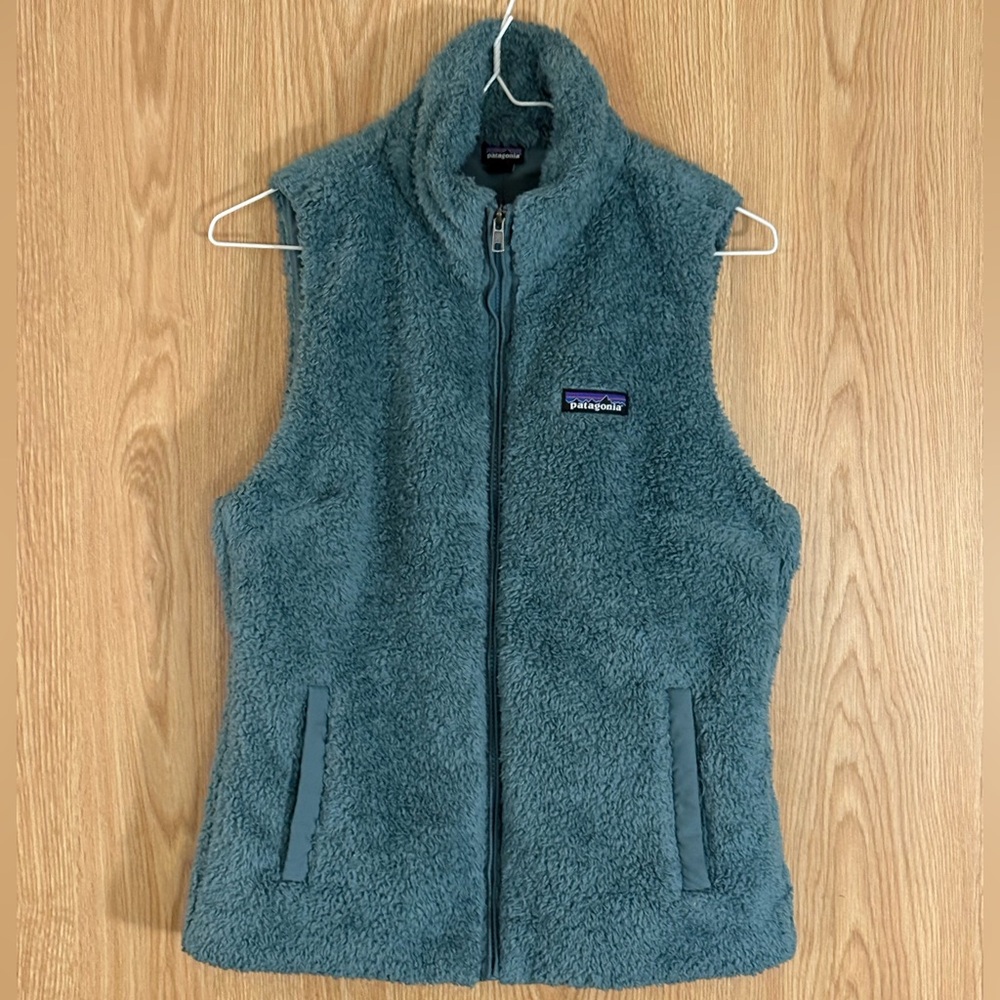 Patagonia Los Gatos Light Teal Fleece Vest